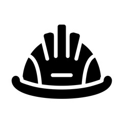 Hard hat vector icon style