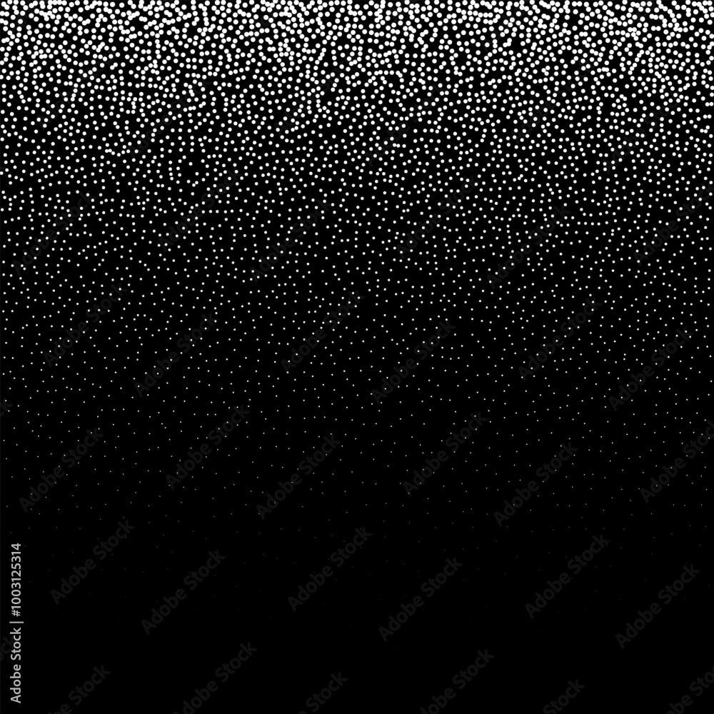 Wall mural white glitter texture. shiny sparkles on black background. eps 10