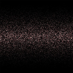 Vector black background with pink glitter sparkle, greeting card template. Eps 10