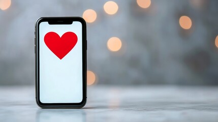 Phone screen with a match notification popping up on a dating app exciting moment 