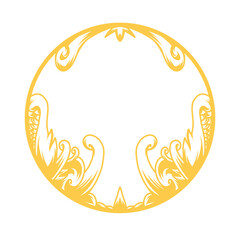 Decorative ornament frame. Vector illustration