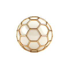 Naklejka premium Soccer ball design, white isolate background transparent background