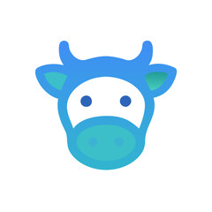 Fototapeta premium cow cartoon vector icon illustration