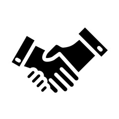 Obraz premium Handshake vector icon style