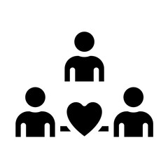 Helping Hearts vector icon style