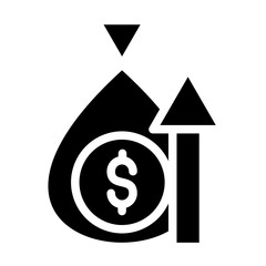 Fundraising vector icon style