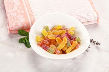 Sweet and sour marmalade worms