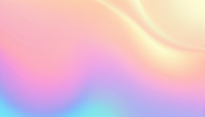 Obraz premium Pearl Holographic Gradient Background with Iridescent Pastel Colors