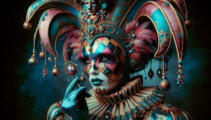 Fototapeta premium Carnaval de Máscaras Majestuosas