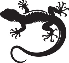 Fototapeta premium Lizard silhouette vector