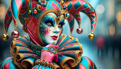 Fototapeta premium Carnaval de Máscaras Majestuosas