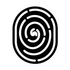 Biometrics vector icon style