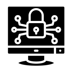 Cybersecurity vector icon style