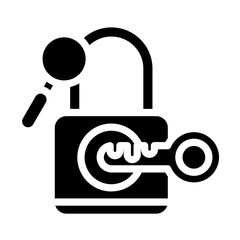 Encryption vector icon style