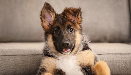 cute german shepherd puppy - portrait