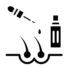 Hair serum vector icon style