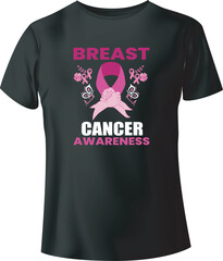 Breast Cancer Awareness Typography Vector T-Shirt