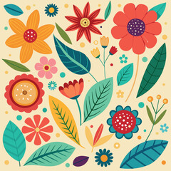 seamless pattern with flowers