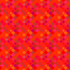 Abstract seamless square pattern background - geometrical red vector graphic design