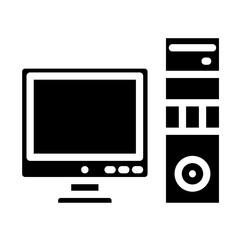 Computer vector icon style