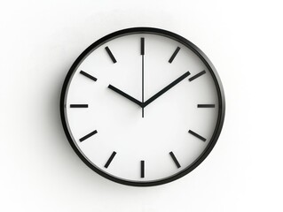 wall clock isolated on white