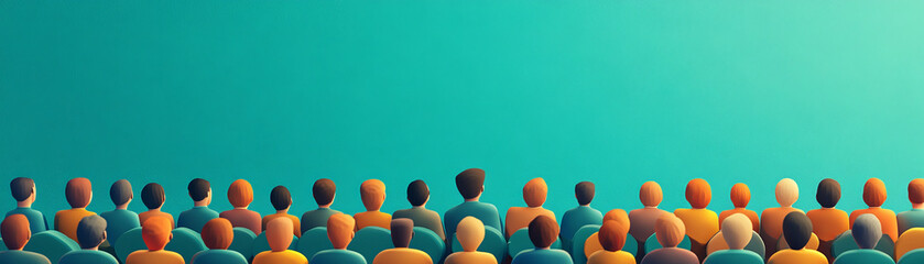 A diverse audience watching presentation with enthusiasm and focus