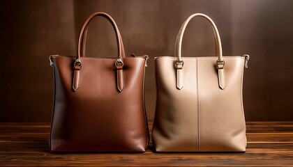 brown leather bag
