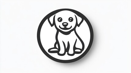 Naklejka premium illustration of a dog
