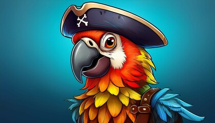 Naklejka premium blue and yellow macaw