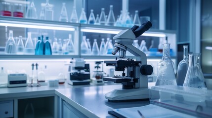 A computer monitor displays a DNA structure