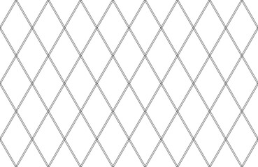 Seamless Geometric Diamonds Pattern. Thin Line Texture. White Textured Background.