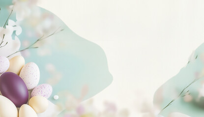Fototapeta premium Easter themed background image for powerpoint presentation