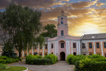Fototapeta premium Abandoned old castle in Olyka village. Ukraine