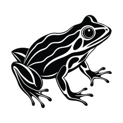 Frog silhouette vector