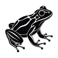Frog silhouette vector