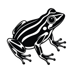 Frog silhouette vector