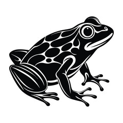 Frog silhouette vector