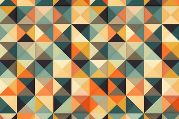 Obraz premium A colorful pattern of squares and triangles