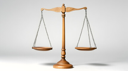 A delicate balance scale, with one side weighing more heavily, symbolizing emotional imbalance. Emotional imbalance.


