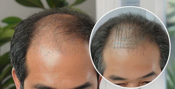 Transforming confidence and appearance through scalp micropigmentation for hair restoration in a serene environment