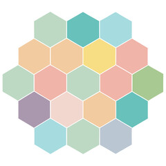 abstract background with hexagons
