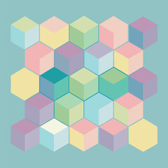 Obraz premium abstract background with cubes