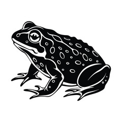 Toad silhouette vector