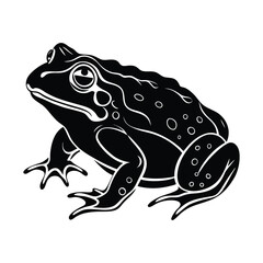 Toad silhouette vector