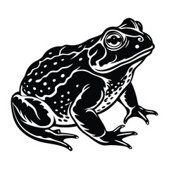 Toad silhouette vector