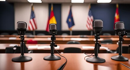 Congress of Nations in a meeting room. - Powered by Adobe