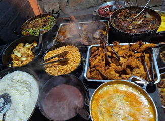 food in a pan
