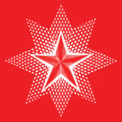 Obraz premium vector illustration of a star