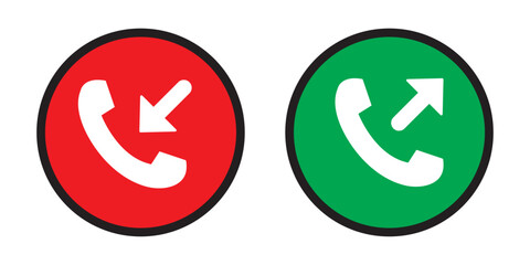 phone icon set, Telephone call sign, Contact us, Vector illustration