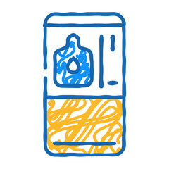 water vending machine doodle icon sketch vector. water vending machine sign. isolated symbol illustration